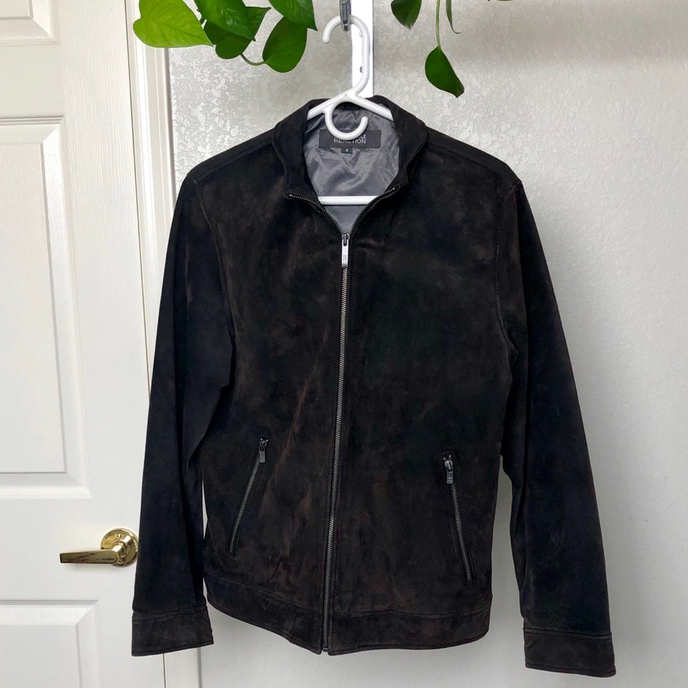 Kenneth Cole Reaction Leather Suede Jacket